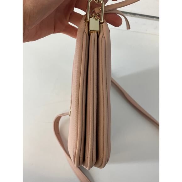 KATE SPADE SMALL LIGHT PINK PEBBLED LEATHER CROSSBODY BAG - Picture 3 of 16